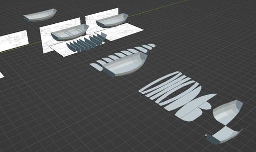 Nutshell Sailing Pram Boat Design based on Joel White