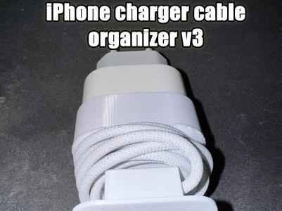 iPhone / iPad charger cable organizer v3