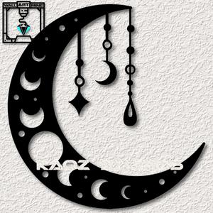 crescent moon wall decor witchy wall art spiritual space decoration gypsy