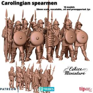Carolingian spearmen - 28mm
