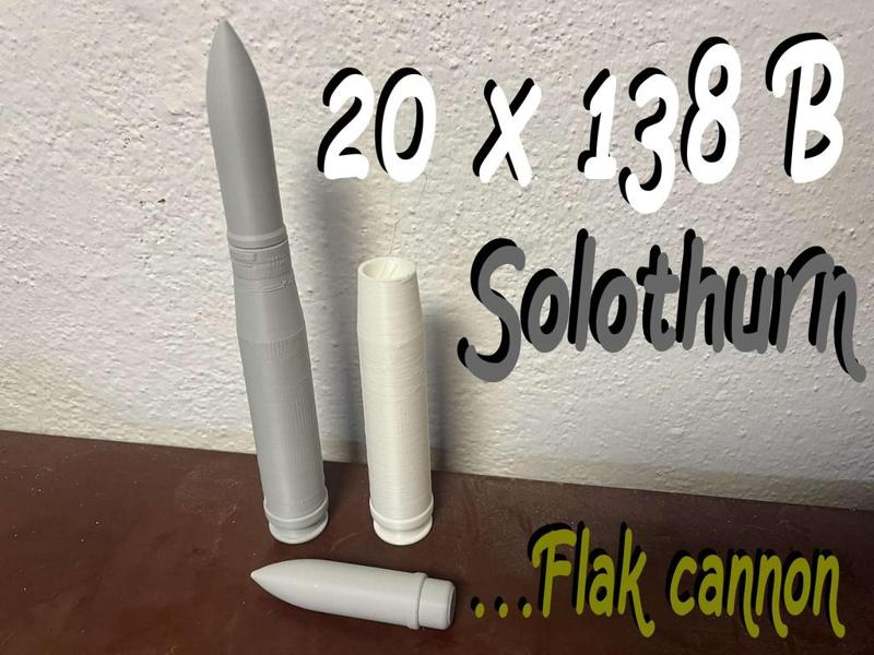 Imitation of the 20 x 138 B Solothurn cartridge