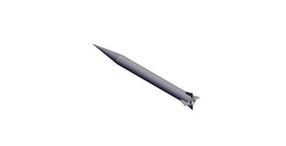 1/87 Scale M-29A Sergeant Missile.stl