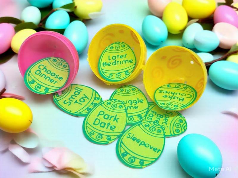 Easter Gift Tokens for inside eggs