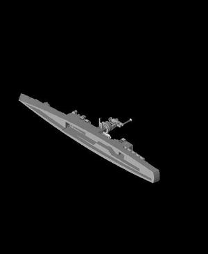 1250 Scale USS Knox Class Frigate with CIWS.stl