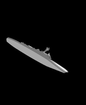 1/1250  Scale French Cruiser Colbert C611 1965.stl