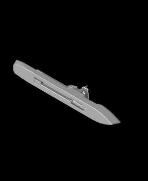 1/1250 Scale Portuguese Joao Coutinho Corvette.stl