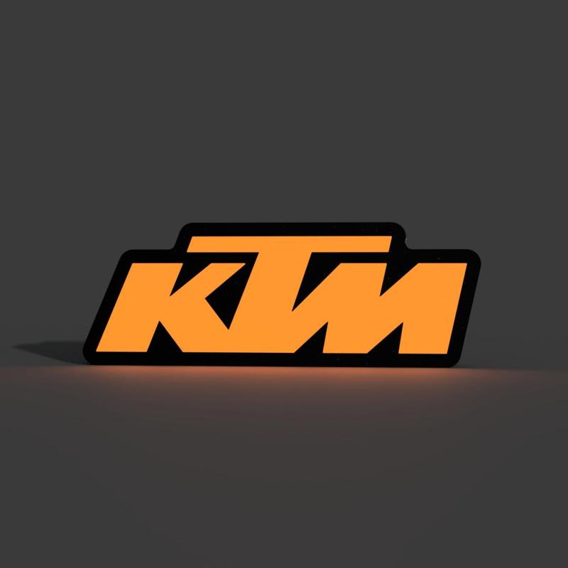 KTM Logo Lightbox LED Lamp