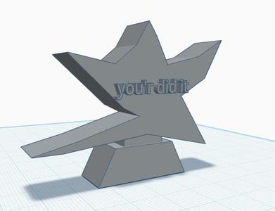 You'r did it trophy