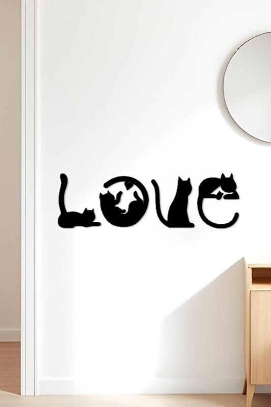 Cat Love Wall Art, Wall Decor, Home Decor