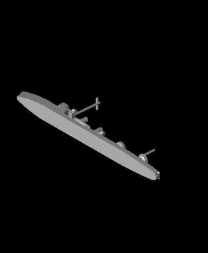 700 Scale Danish torpedo boat HDMS Glenten.stl