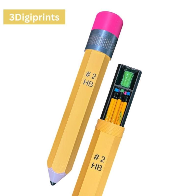 Pencil Pencil Holder (over a foot long!) by 3digiprints