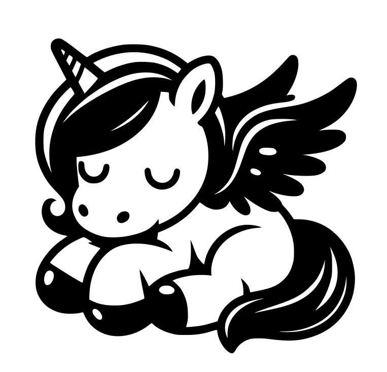 Wall art / toppers: Alicorn (1)