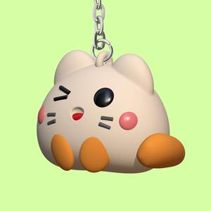 Cute Beige Cat Winking