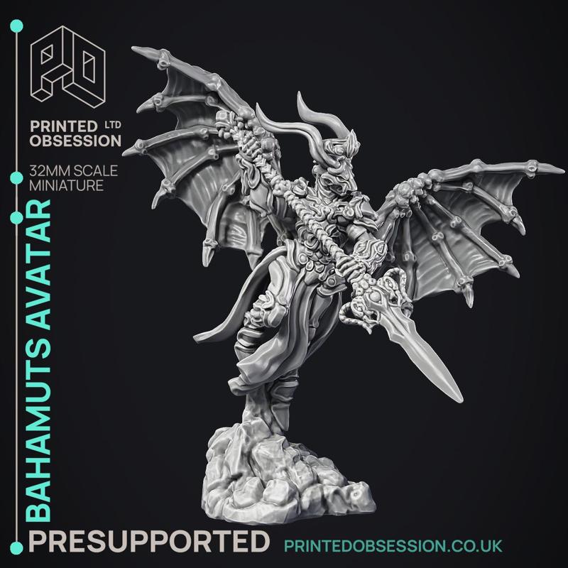 Bahamuts Avatar - Celestial - PRESUPPORTED - Heaven hath no Fury - 32 mm scale