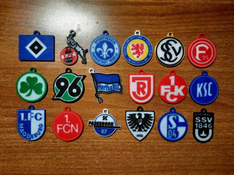 2. Bundesliga Teams 2024/25 - Keychains