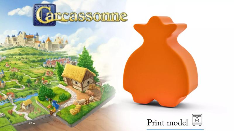 Carcassonne ROBBER Meeple Token Upgrade  3D Print Model