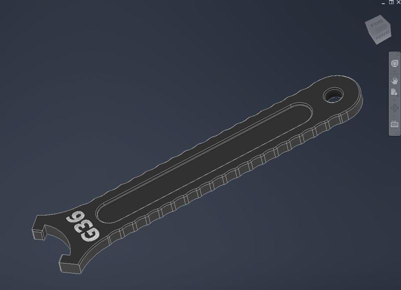 Key for G36 barell nut