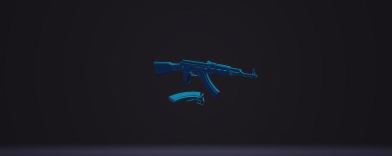 AK-47 Kalashnikov assault rifle / Avtomat Kalashnikova 3D MODEL STL