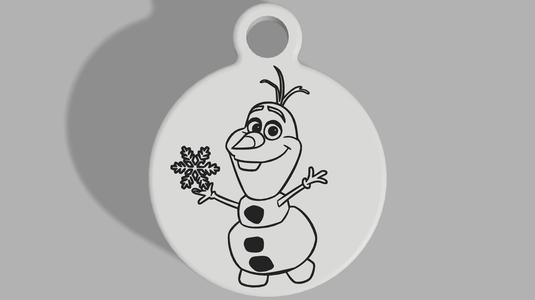 Frozen - Olaf - Ariel Keyring