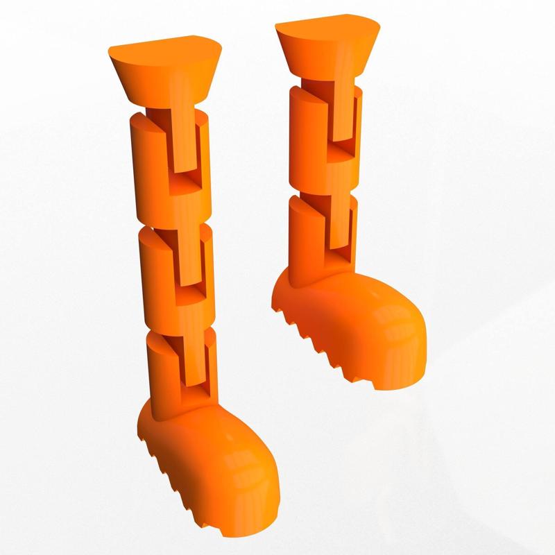 Legs-Cute Flexi Articulated Skeleton Print-in-place Fidget with 3MF included.(No Supports and no Rafts)