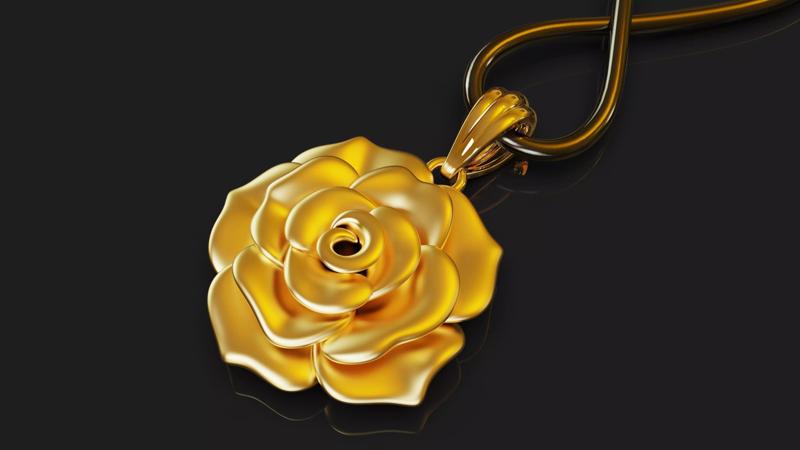 Rose pendant