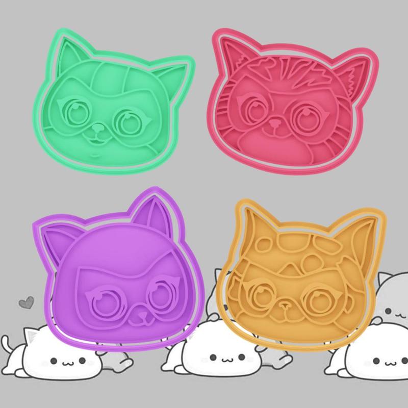 COOKIE CUTTER super cats set of 4