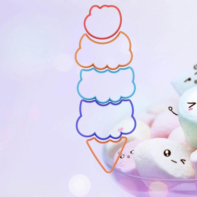 COOKIE CUTTER ice cream parts set of 5