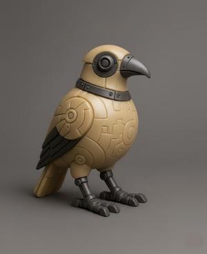Industrial Bird Sculpture