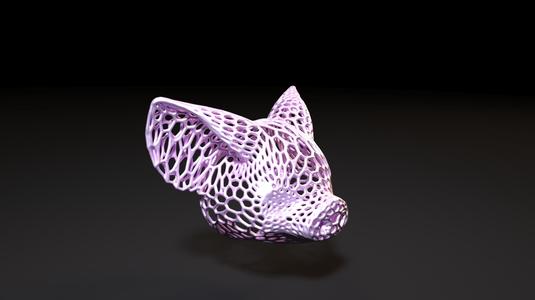 Pig head Voronoi