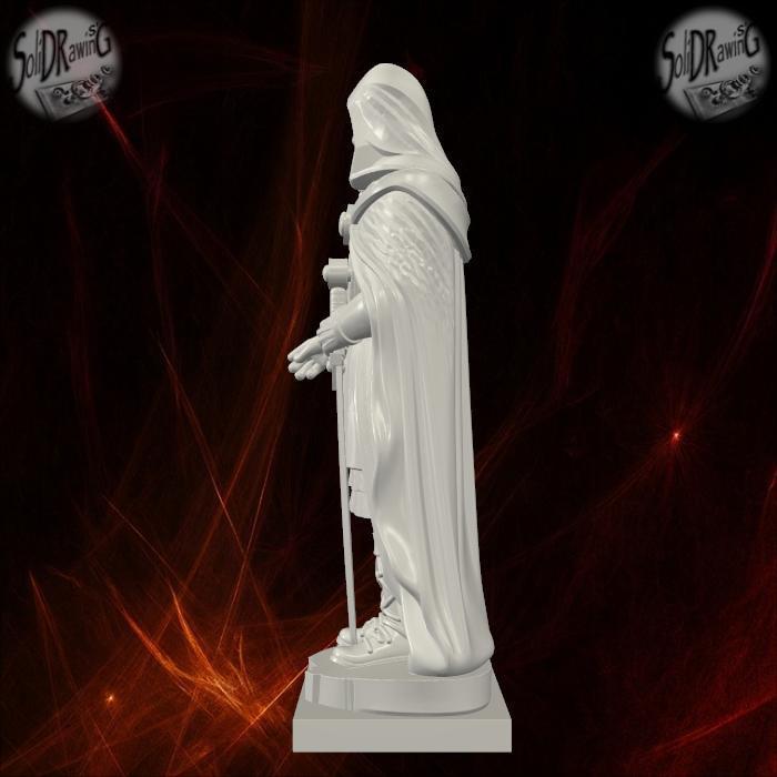 Medieval Hooded Knight Statue – SoliDRawinGs SG893