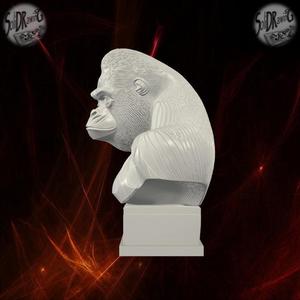 Geometric Gorilla Warrior Bust – SoliDRawinGs SG864