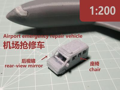 1:200 airport emergency repair vehicle (Ford Transit)