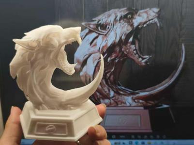 Wolf Head Trophy (from PUBG Mobile Metro Royale) Model Ornament