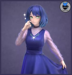 Akane Kurokawa -  OSHI NO KO Anime Figurine STL 3DPrinting