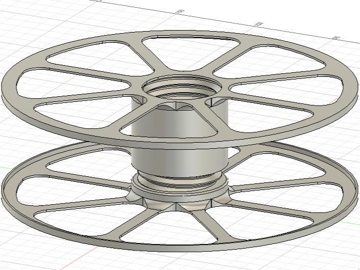 Cardboard Spool Adapter For Damaged Rolls