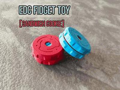 EDC Fidget Toy [Sandwich Cookie] CardPusherspinner
