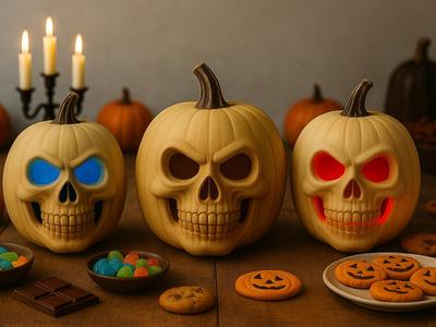Scary Pumpkin Lantern