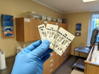 Ag test prop for clinical simulation