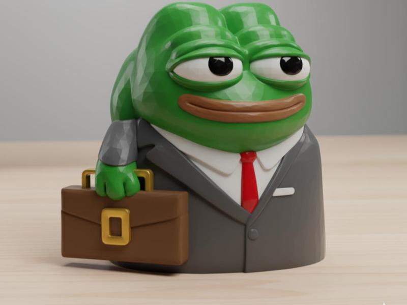 Pepe the frog businessman