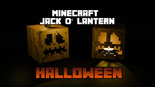 Minecraft Jack O' Lantern Halloween decoration