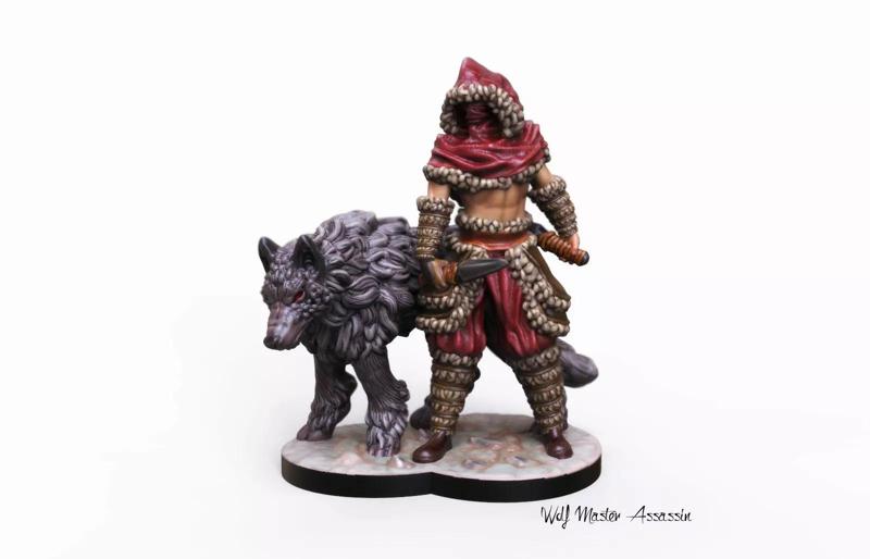 3d printable Wolf Master Assassin Miniature