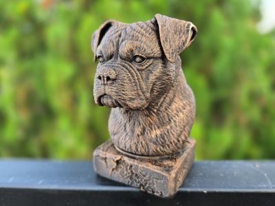 Bulloxer Bust – Dog Collector Statue