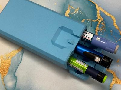 3 Insulin/Peptide Pen Case - Print In place 