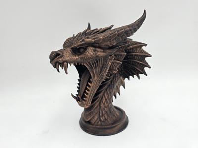 Roaring Dragon Bust – Fantasy Collector Statue