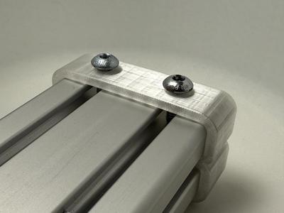 40x80 profile end cap with screw clamping