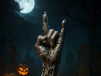 ROCK ON even in death! - Jewelry Holder and Organizer
