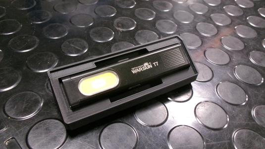 Warsun T7 flashlight holder gridfinity
