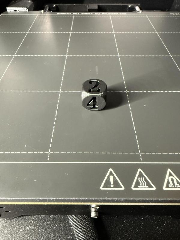 Dice with numbers