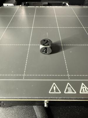 Dice with numbers