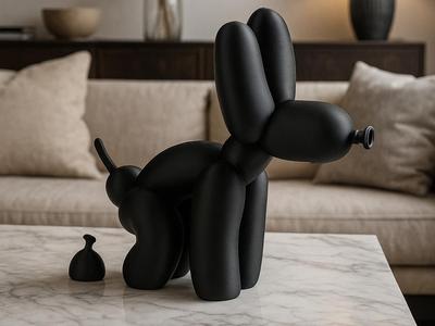 Balloon Dog Poop Sculpture – Funny Pop Art Decor